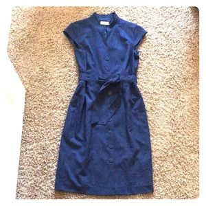 Calvin Klein classic button up wrap dress